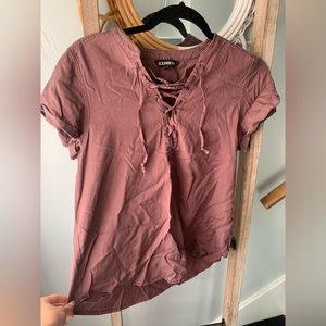 Express lace up top